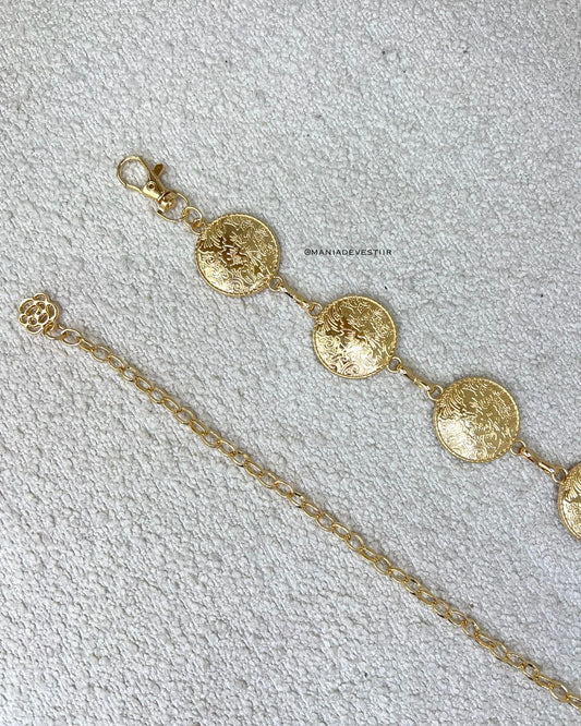 Cinto Claudete Dourado 110274