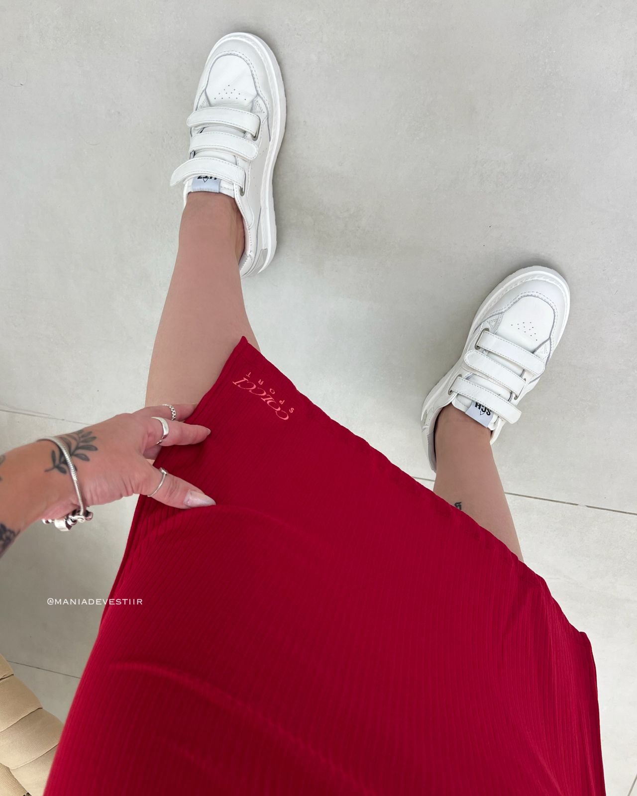 Saia Canelada Colcci Vermelha 93203