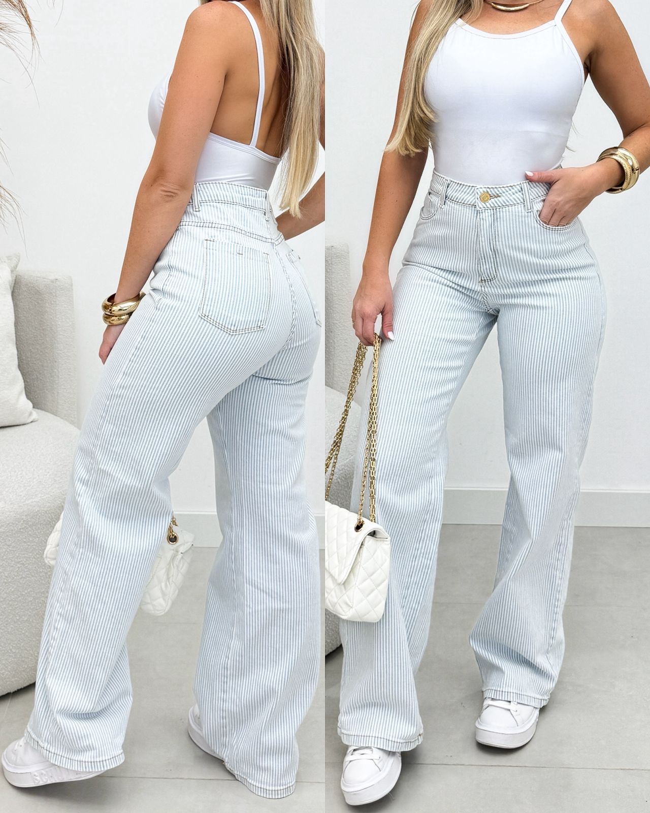 Calça Jeans Consciência Natalia Listrada 113502