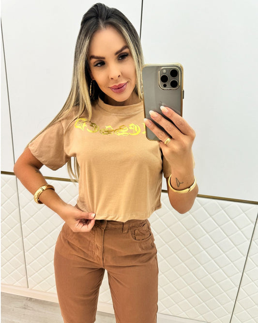 Cropped Greta Bege 91150