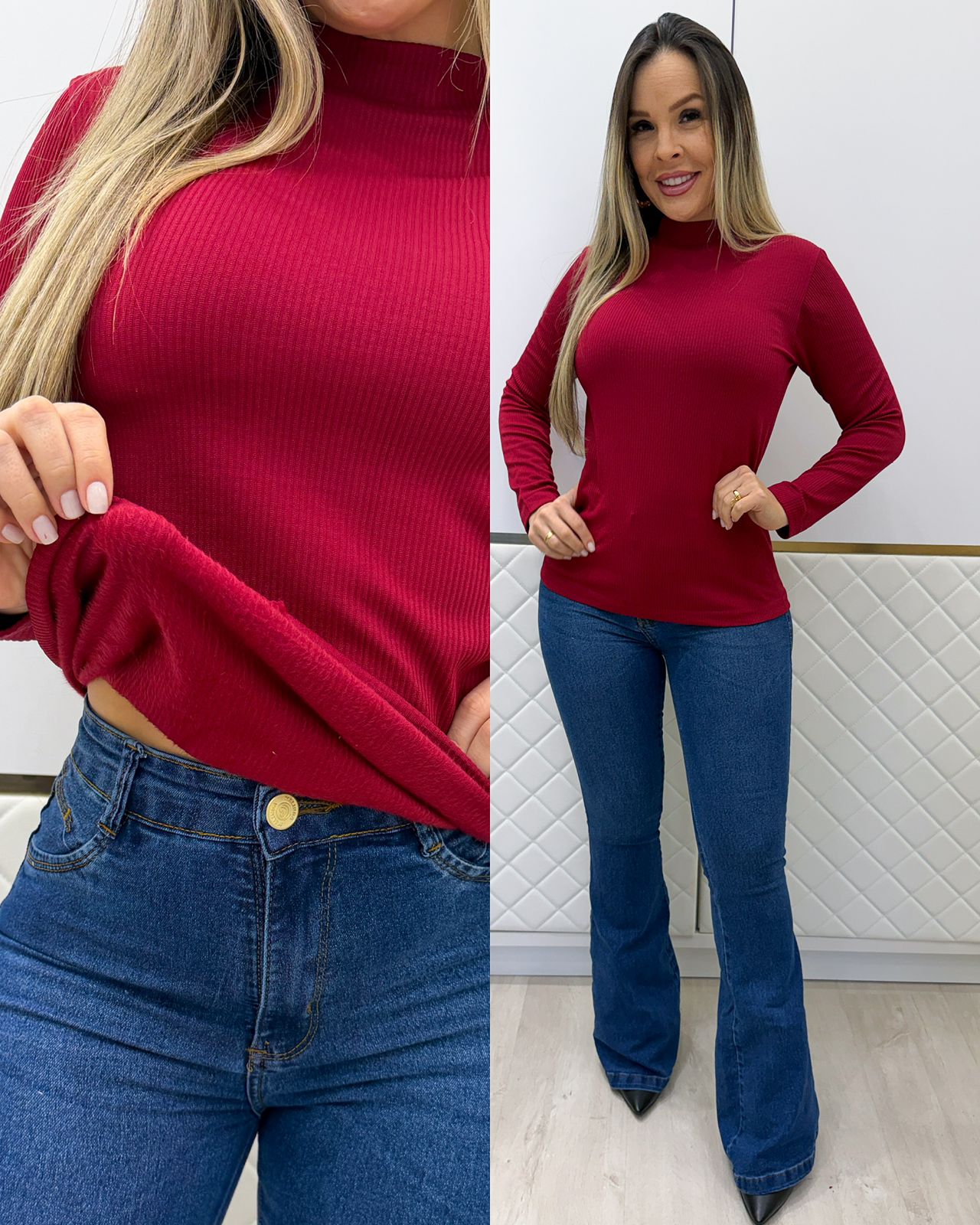 Blusa Básica Luciane Vermelho 134235