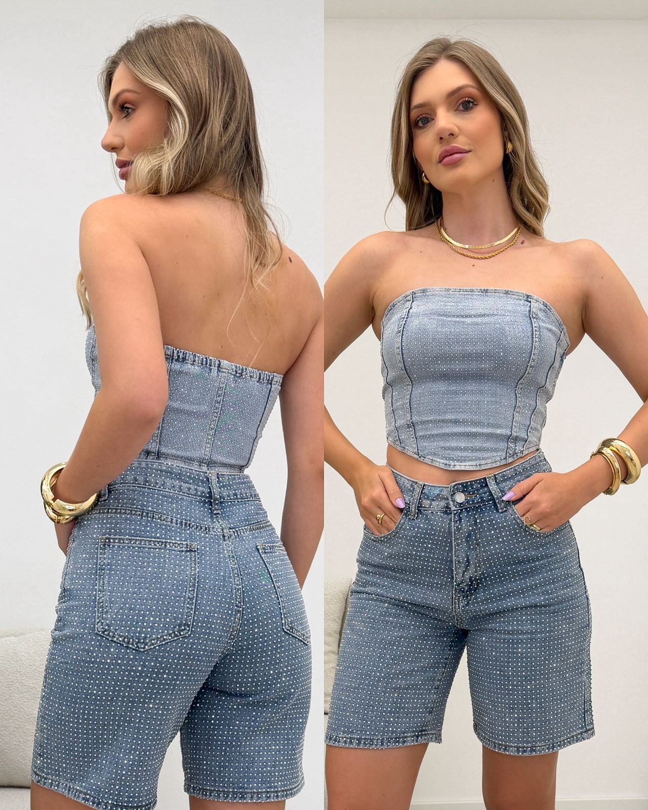 Cropped Jeans Lesley Claro 116247