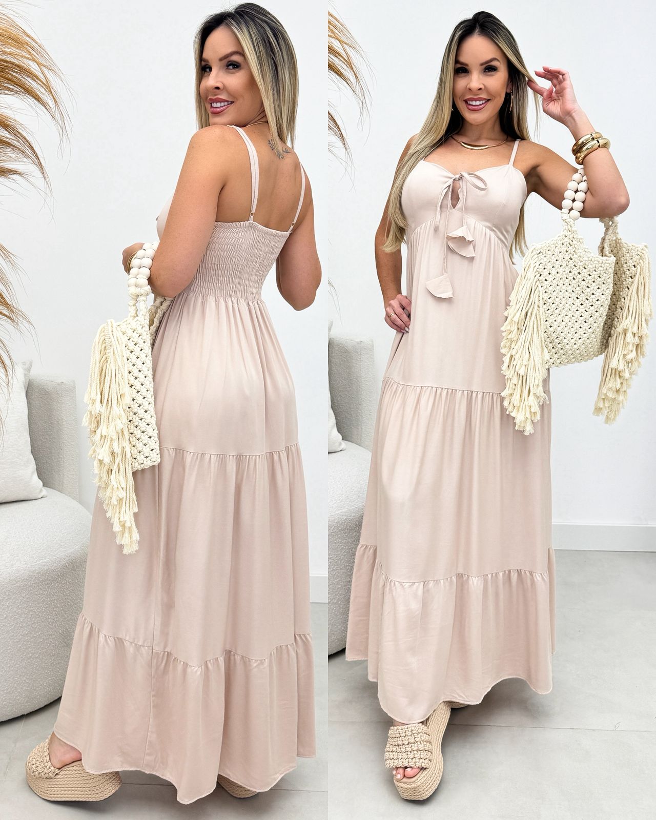 Vestido Ediane Bege Claro 113424