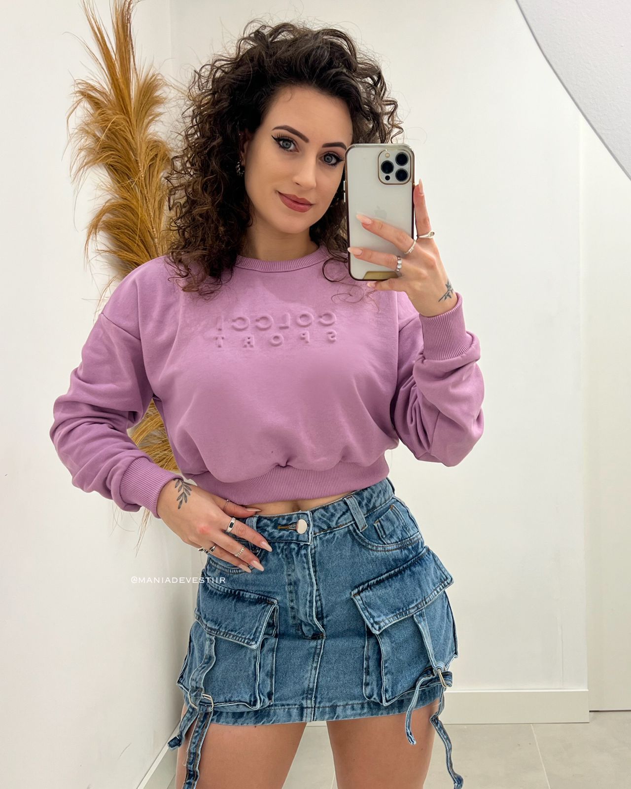 Cropped Moletom Colcci Lilás 100253