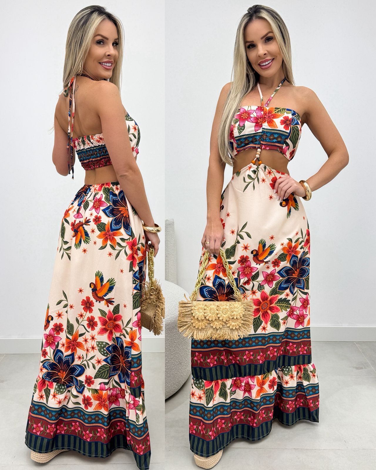 Vestido Pétala Creme 106923