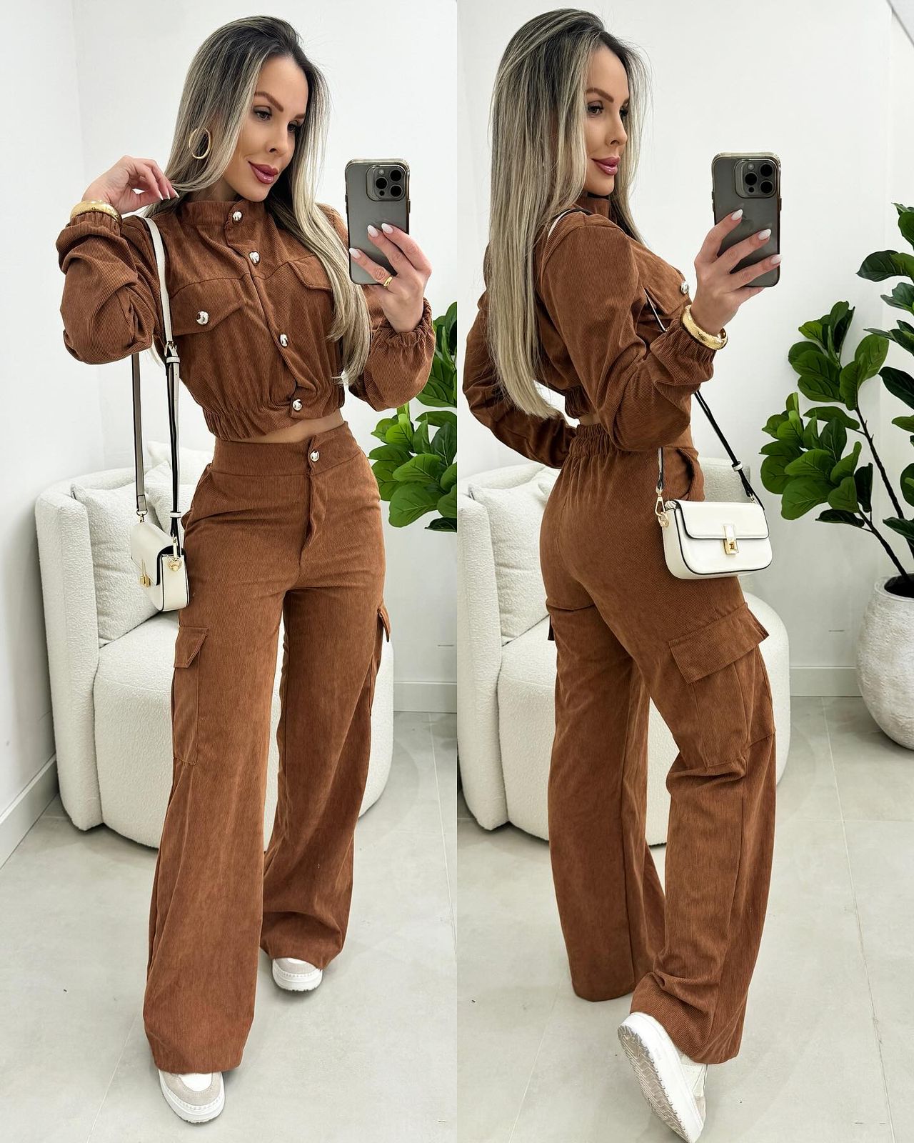 Conjunto Eunice Marrom 102993