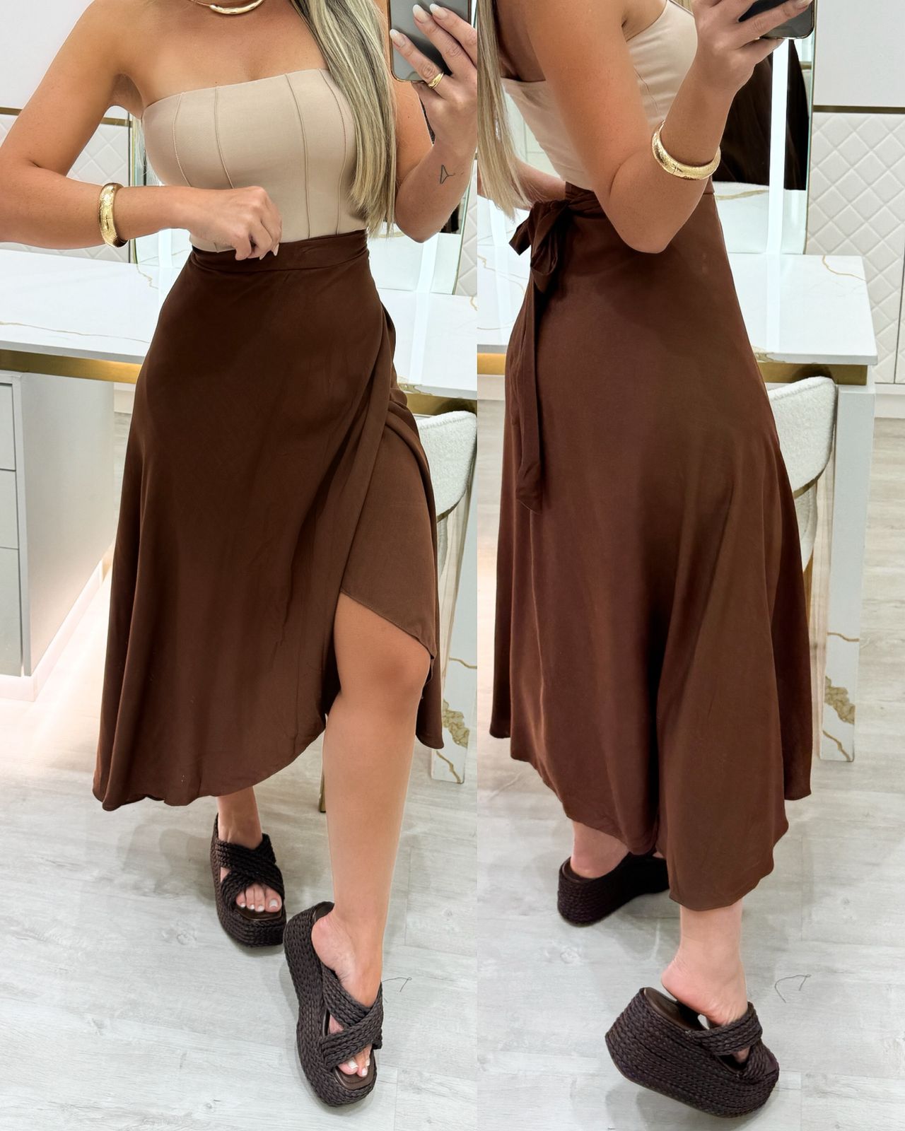 Saia Envelope Zaya Marrom 91336