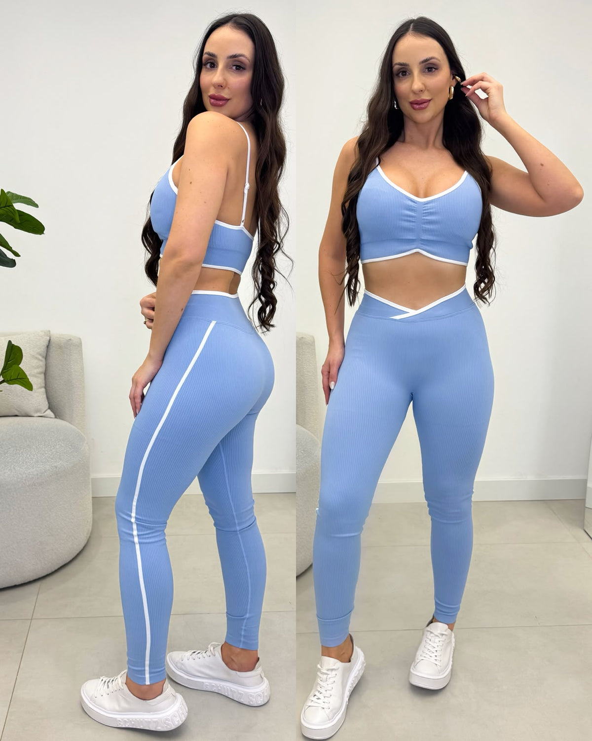 Conjunto Fitness Rebeca Azul Bebê 136915