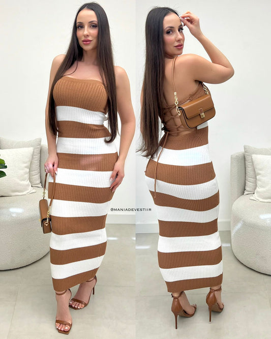 Vestido Tricô Katia Bege 108263