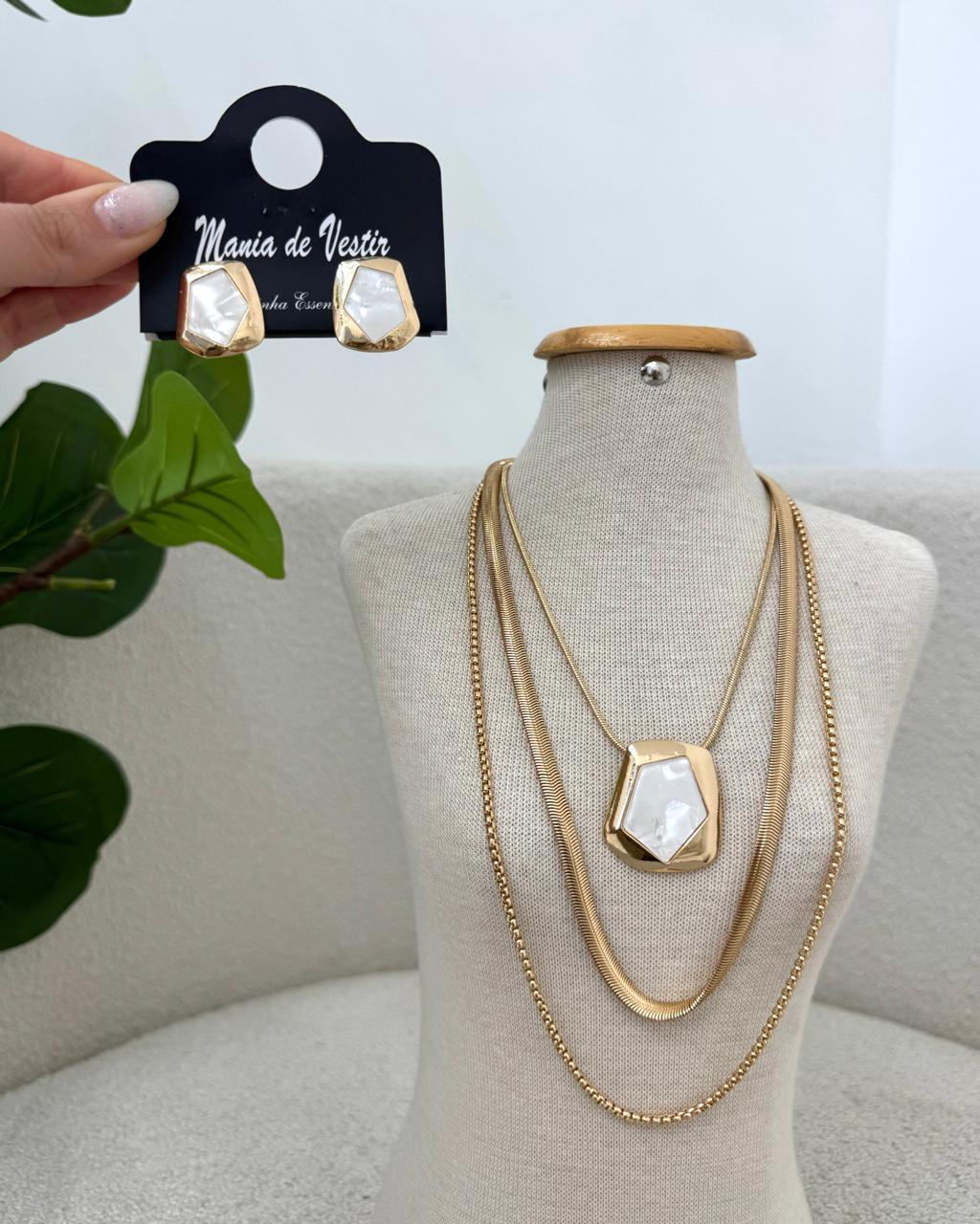 Conjunto Colar e Brinco Mania Essenza 137212