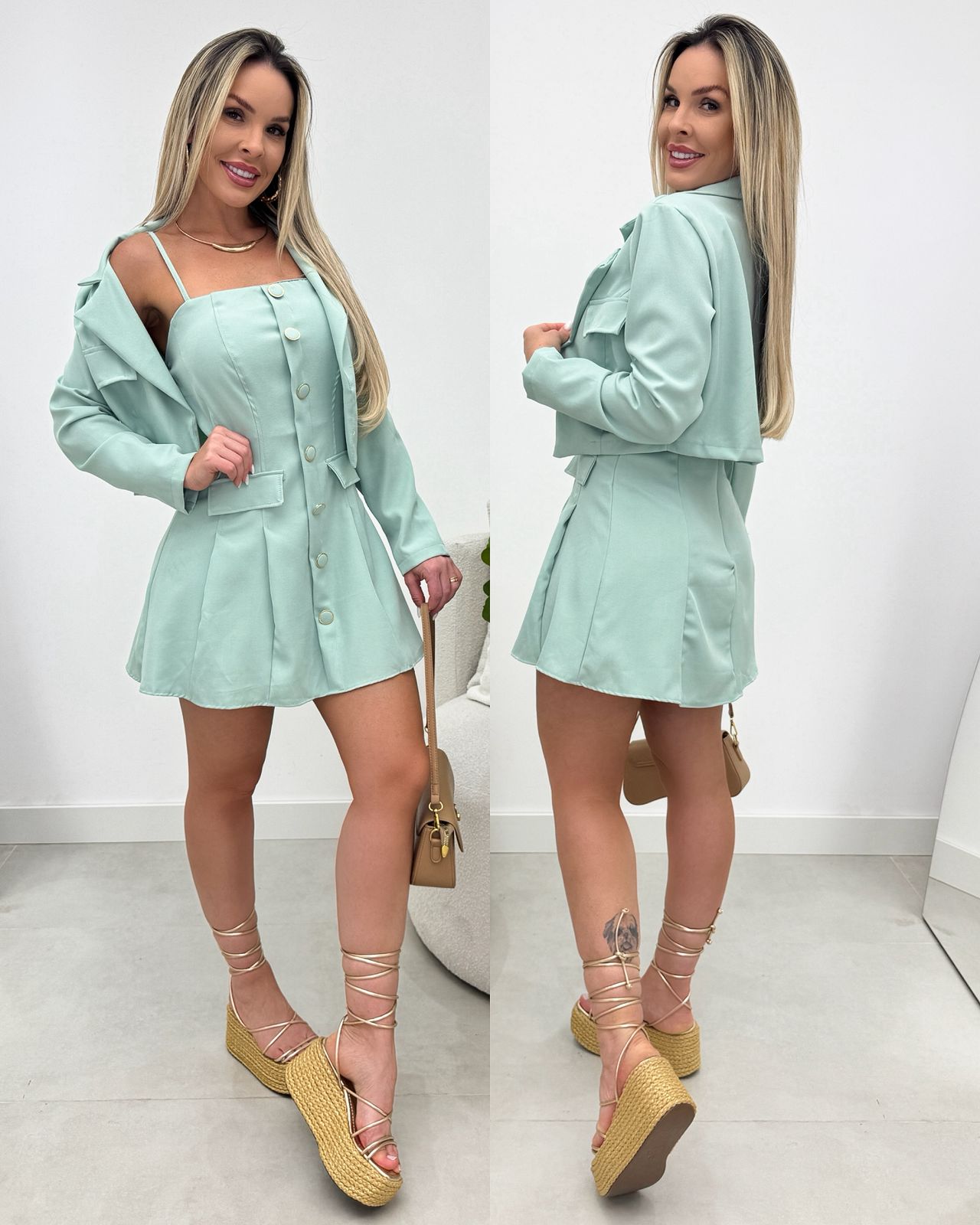 Conjunto Evelin Verde 108306