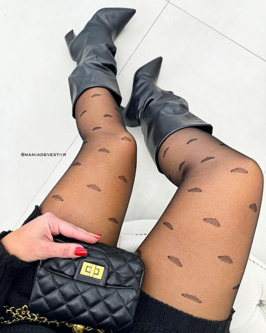 Meia Calça Fio 20 Coração 61038