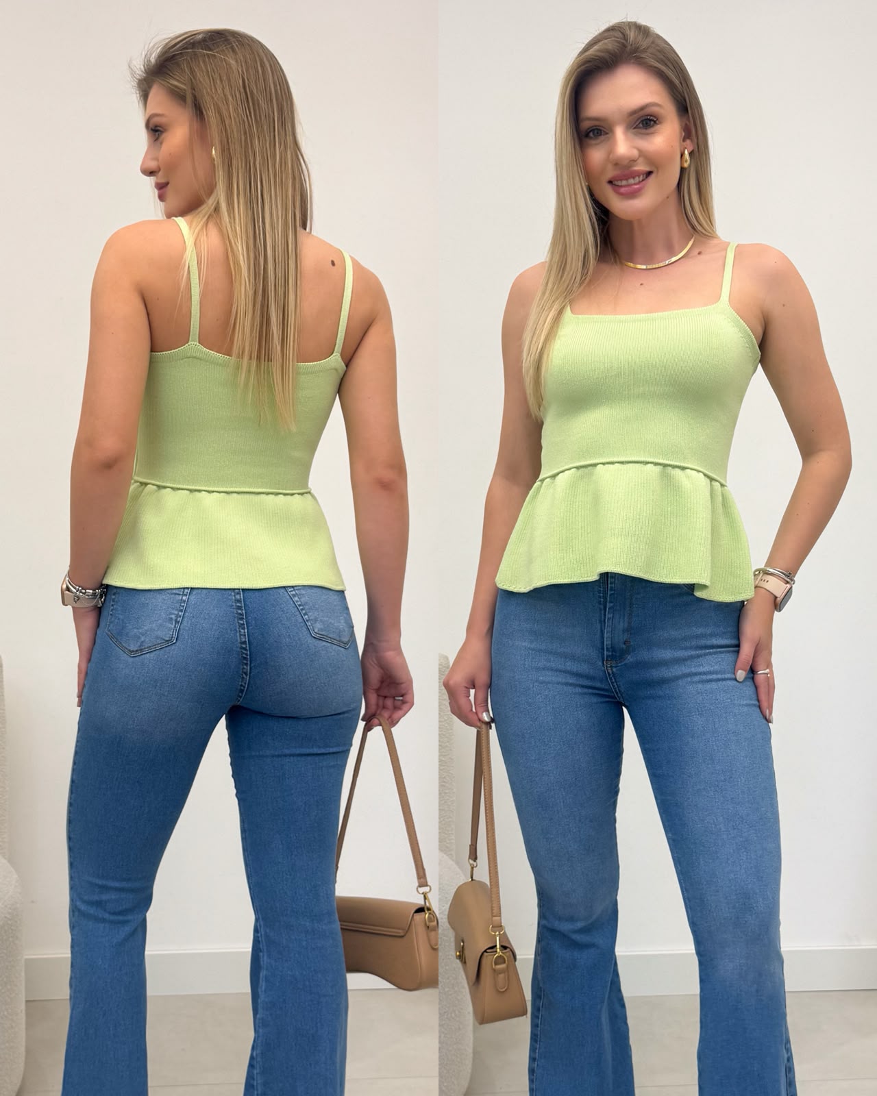 Blusa Peplum Samanta Verdinho 136230