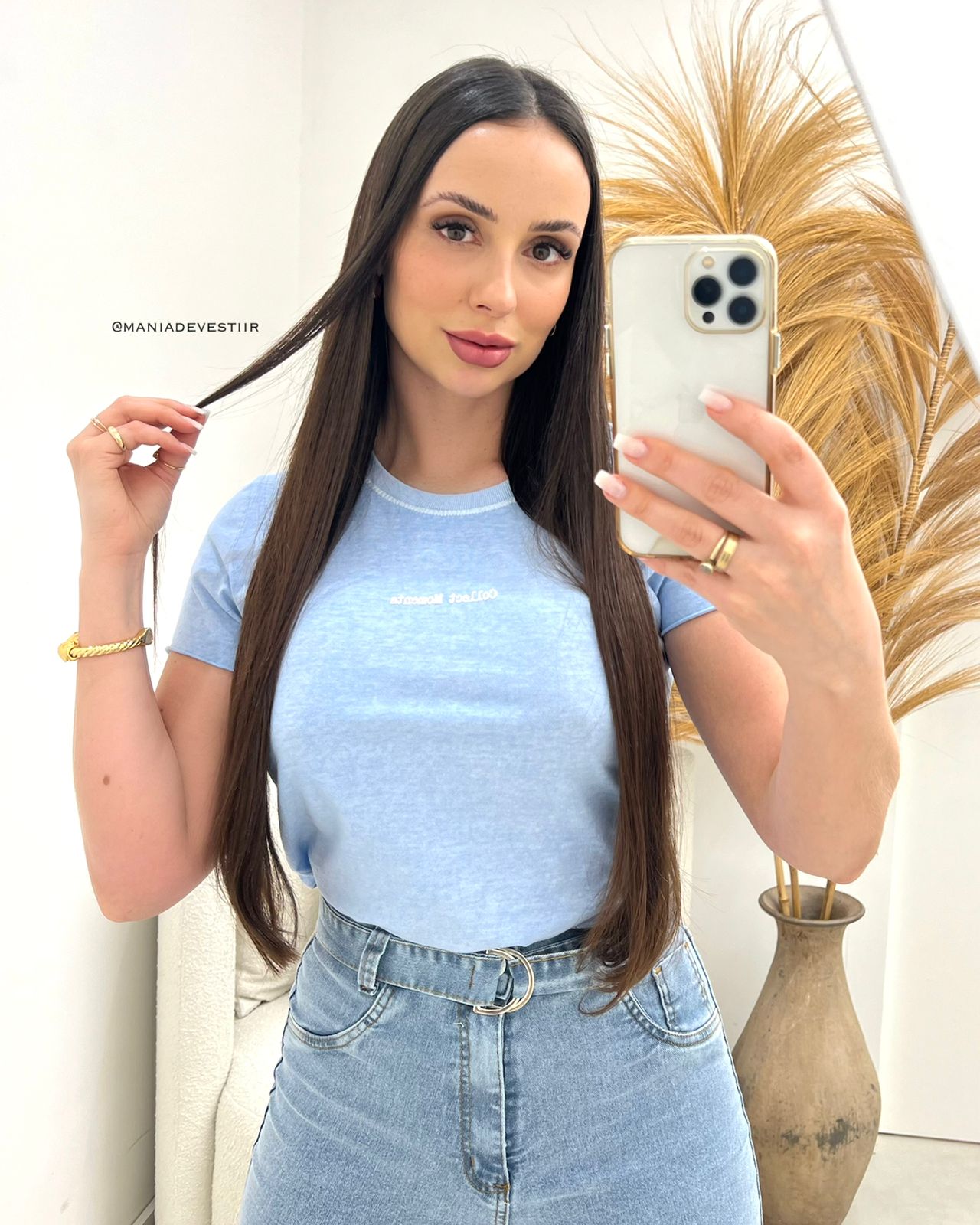 T-Shirt Magali Azul Claro 113447