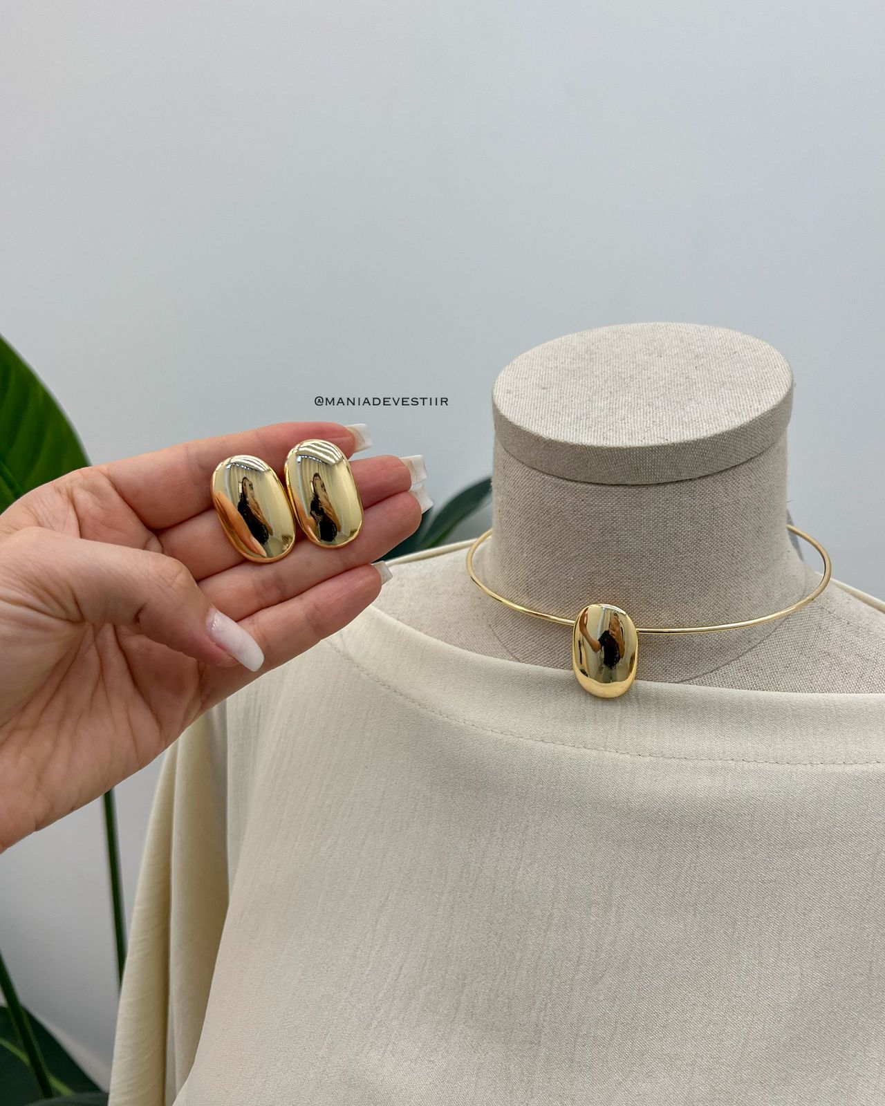 Conjunto Colar e Brinco Leia 95706