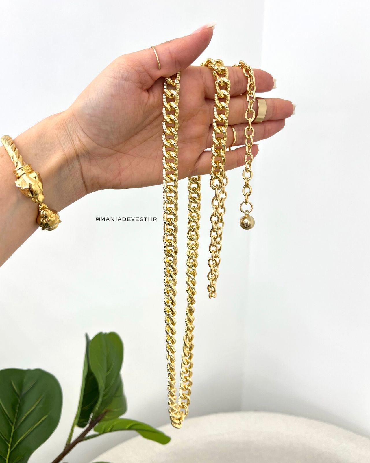 Cinto Corrente Manu Dourado 113554