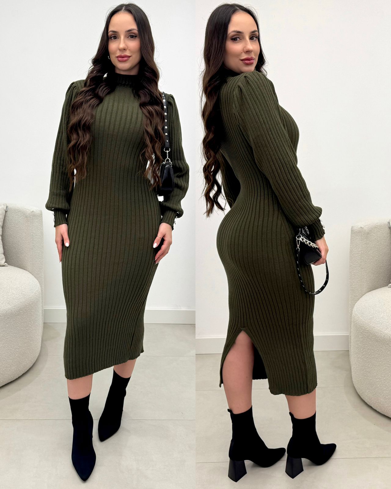 Vestido Tricô Juliane Verde 133742