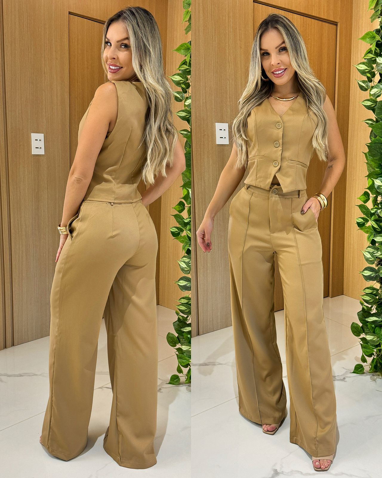 Conjunto Kaori Bege 101424