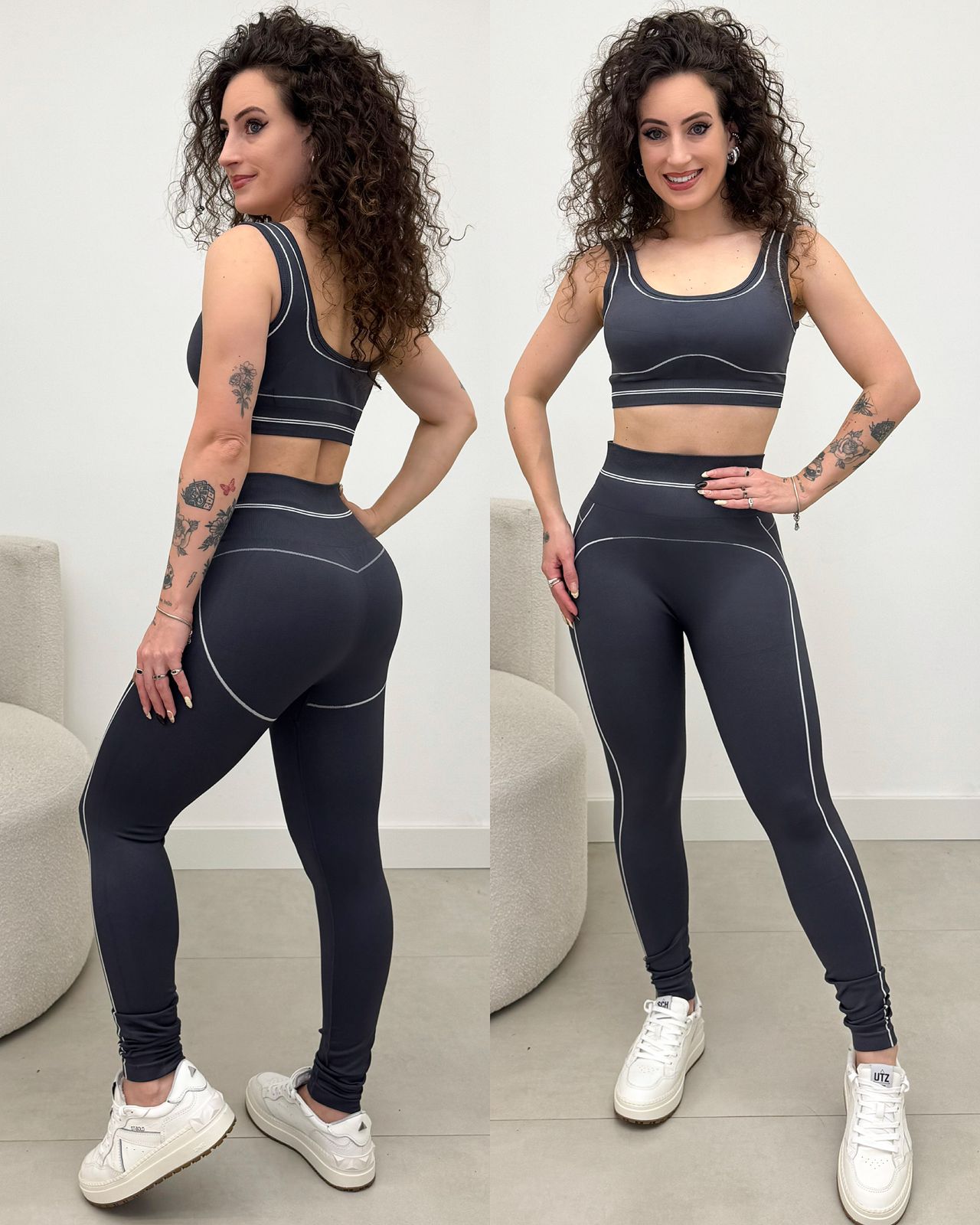 Conjunto Fitness Dora Cinza 133336