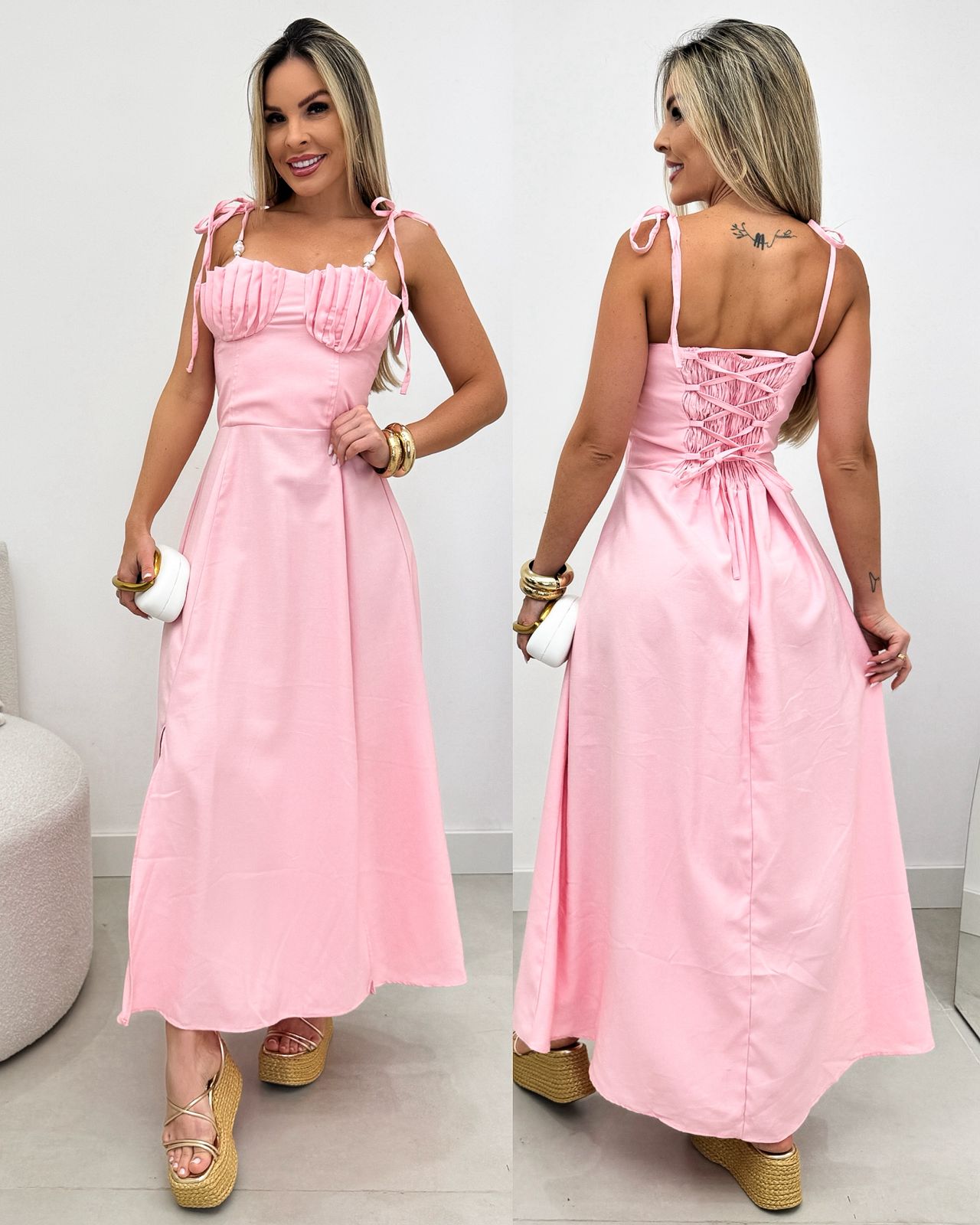 Vestido Eleonora Rosa 109779