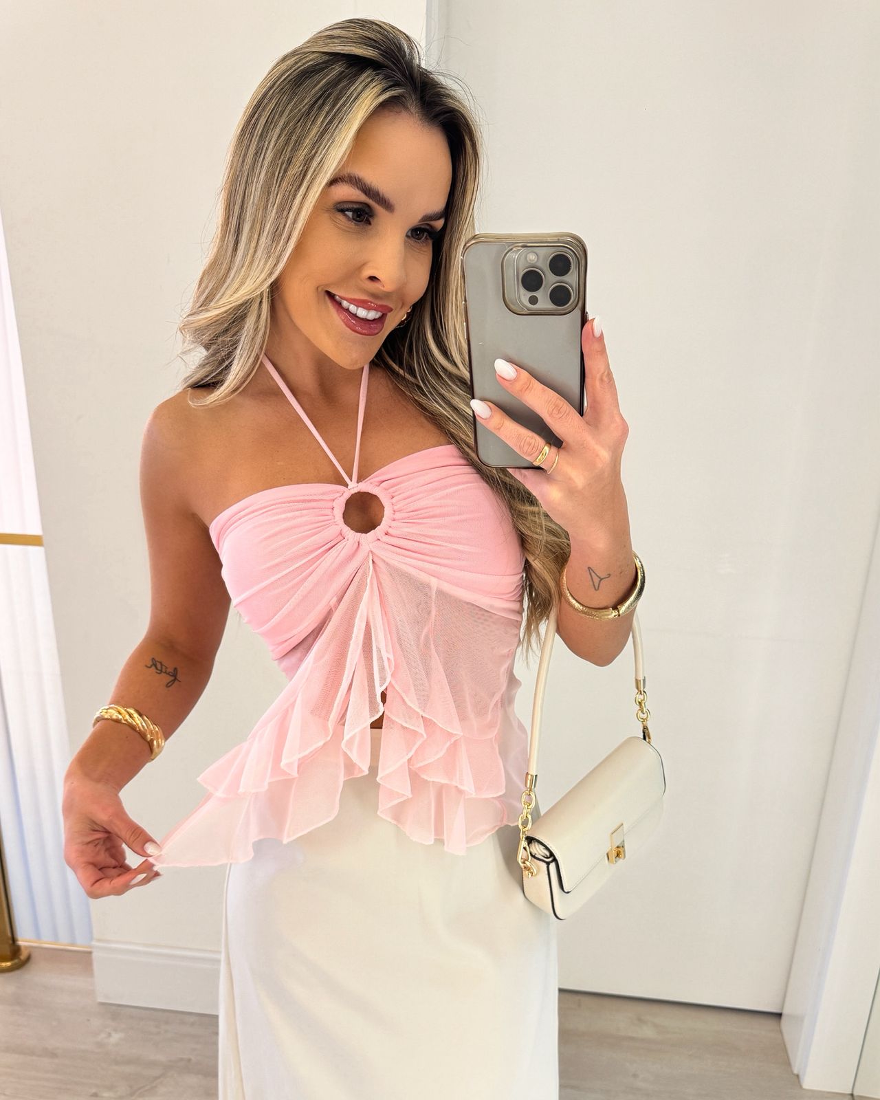Blusa Bata Dani Rosa 107019