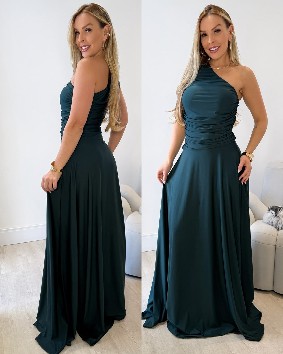 Vestido Fernanda Verde Petróleo 136603