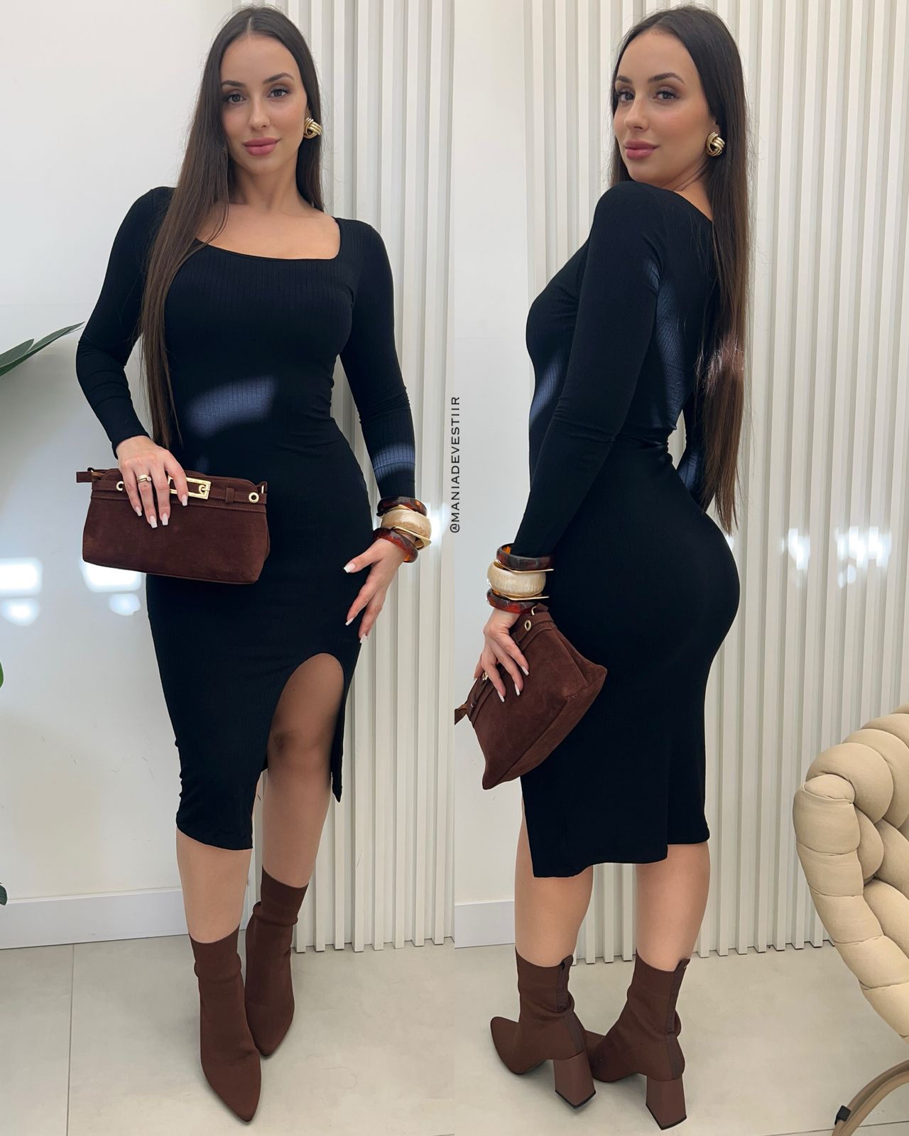 Vestido Canelado Simone 95751