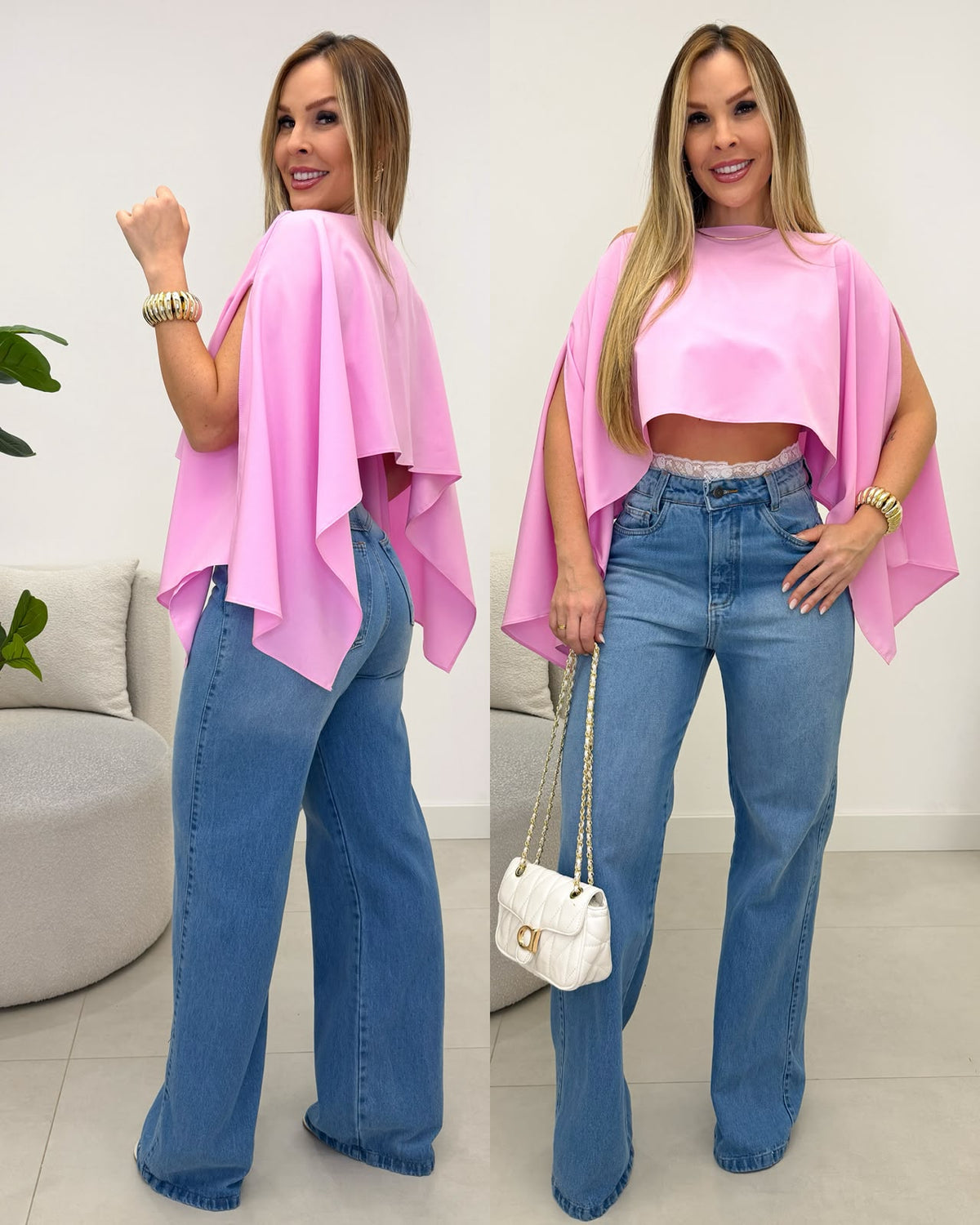 Blusa Samira Rosa 137018
