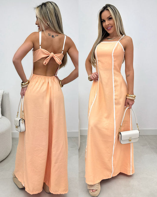 Vestido Kaiane Salmão 104964