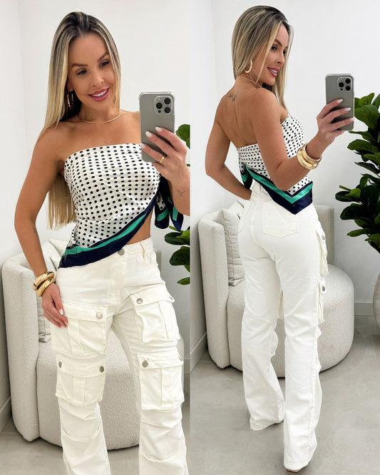 Lenço Poá Verde 108456