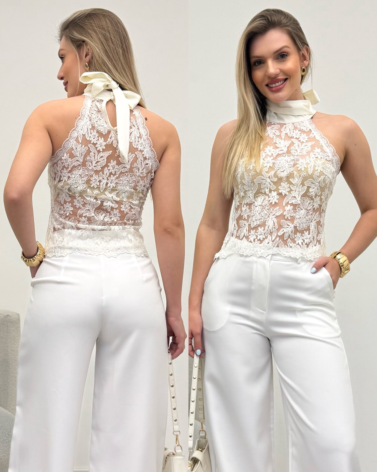 Blusa Renda Sueli Off 136543