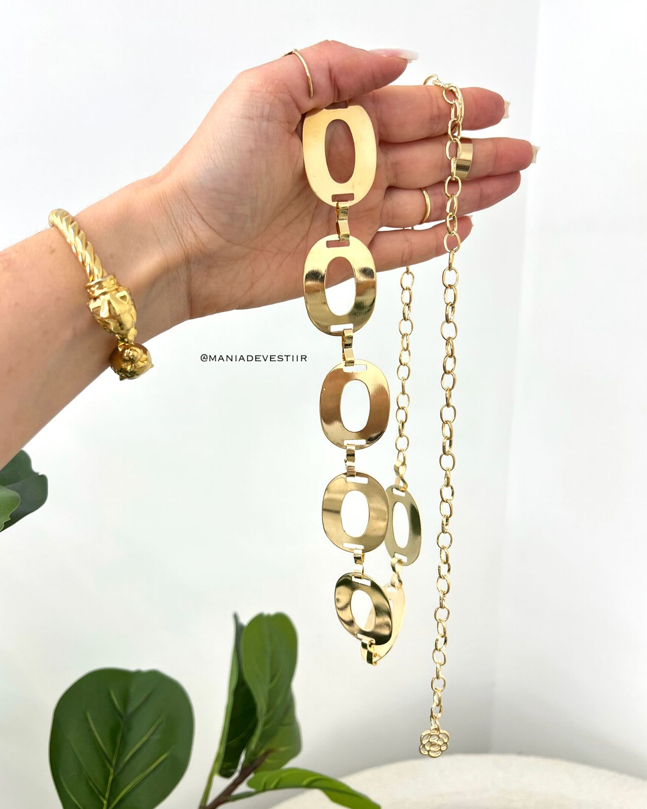 Cinto Corrente Livia Dourado 113560