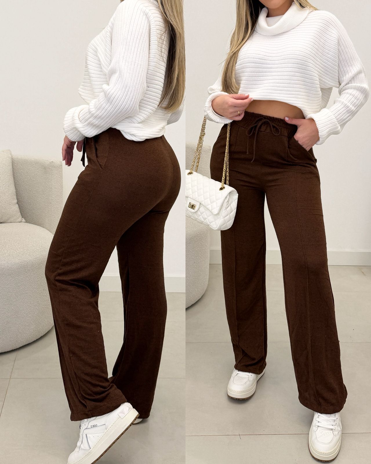 Calça Lanzinha Giseli Marrom 133596