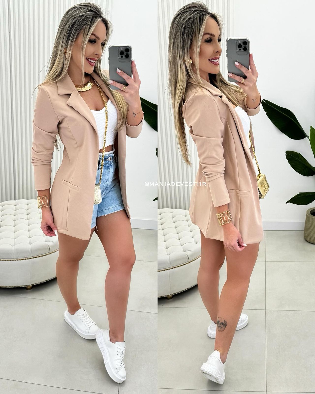 Blazer Sabrina Bege 135119
