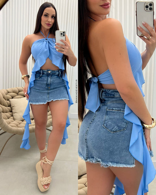 Cropped Lucia Azul 93680