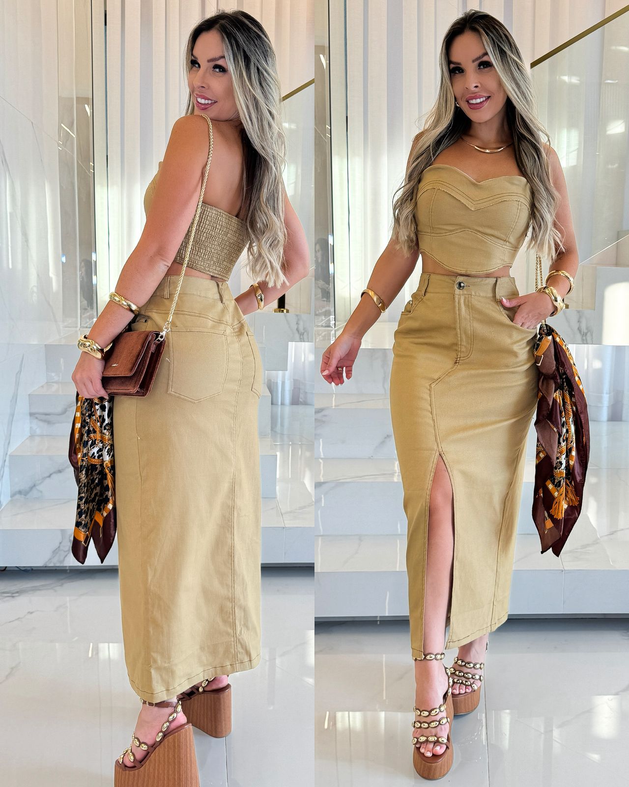 Conjunto Camila Caramelo 90959