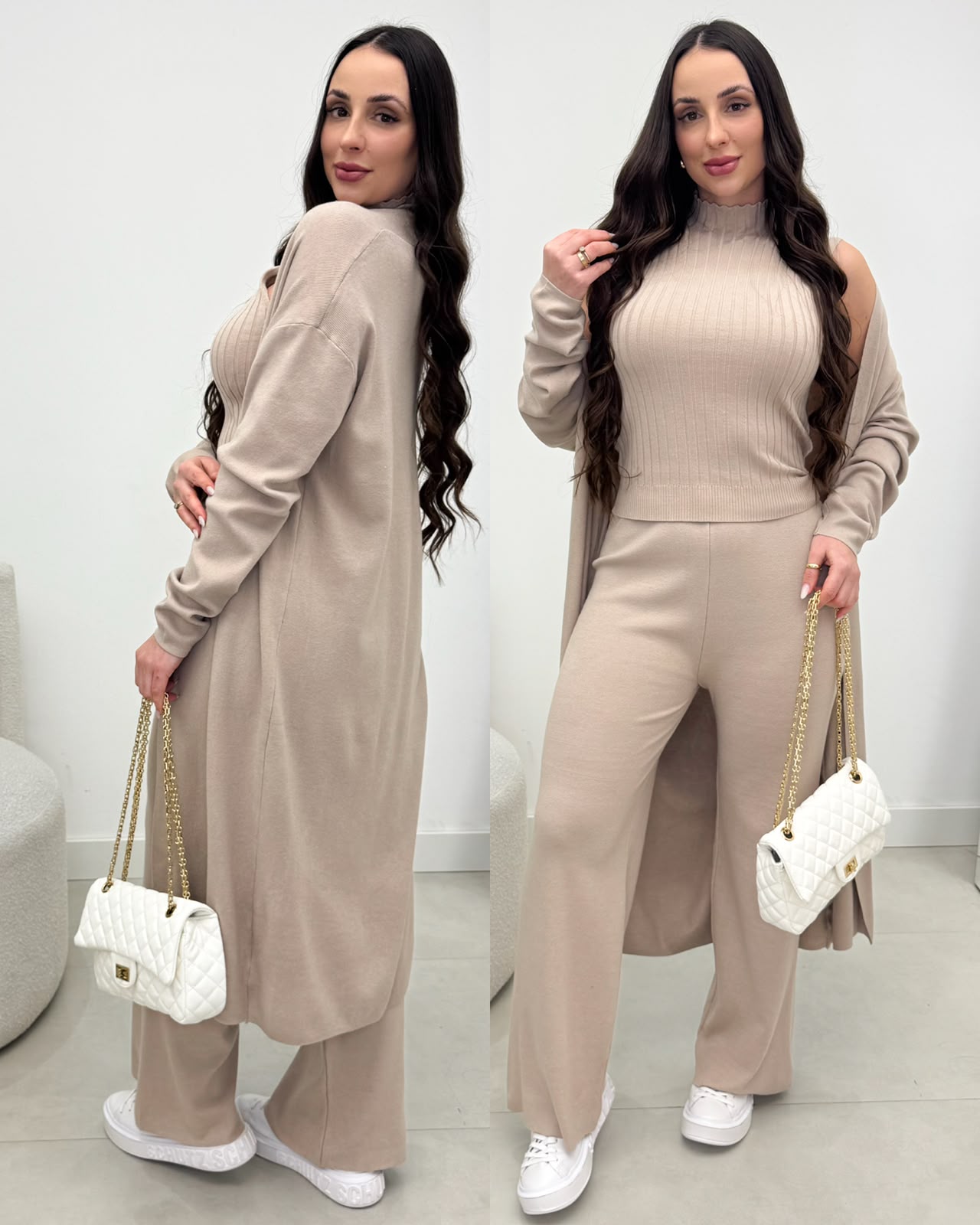 Conjunto Três Peças Marlene Bege 134942
