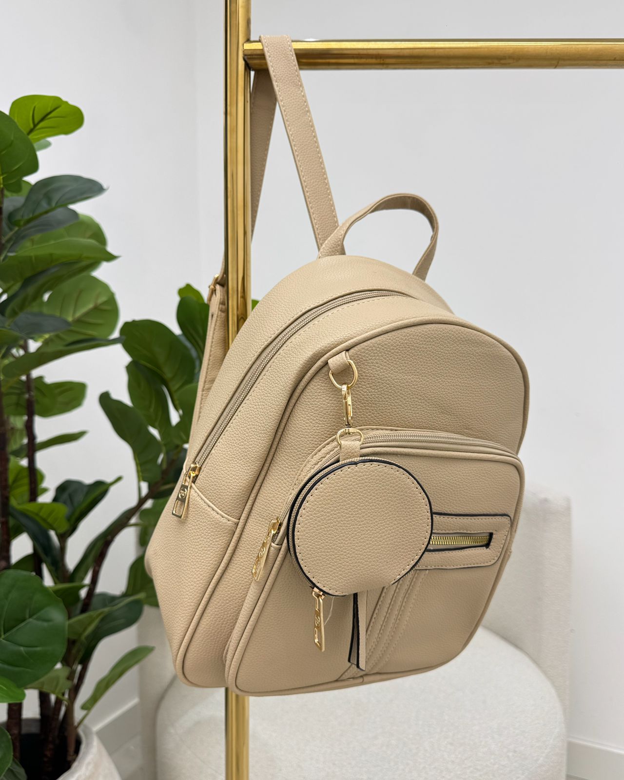 Mochila Mania Essenza Bege 129160