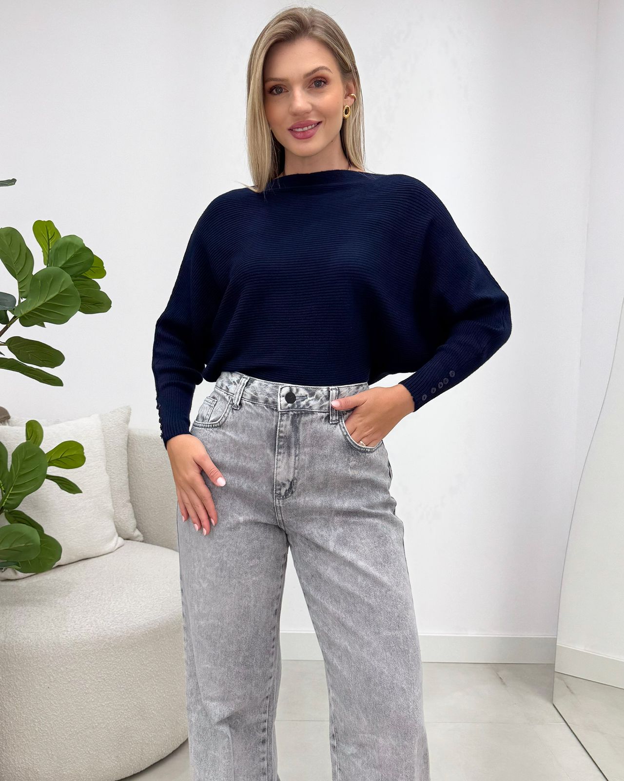 Blusa Luna Azul Marinho 133330