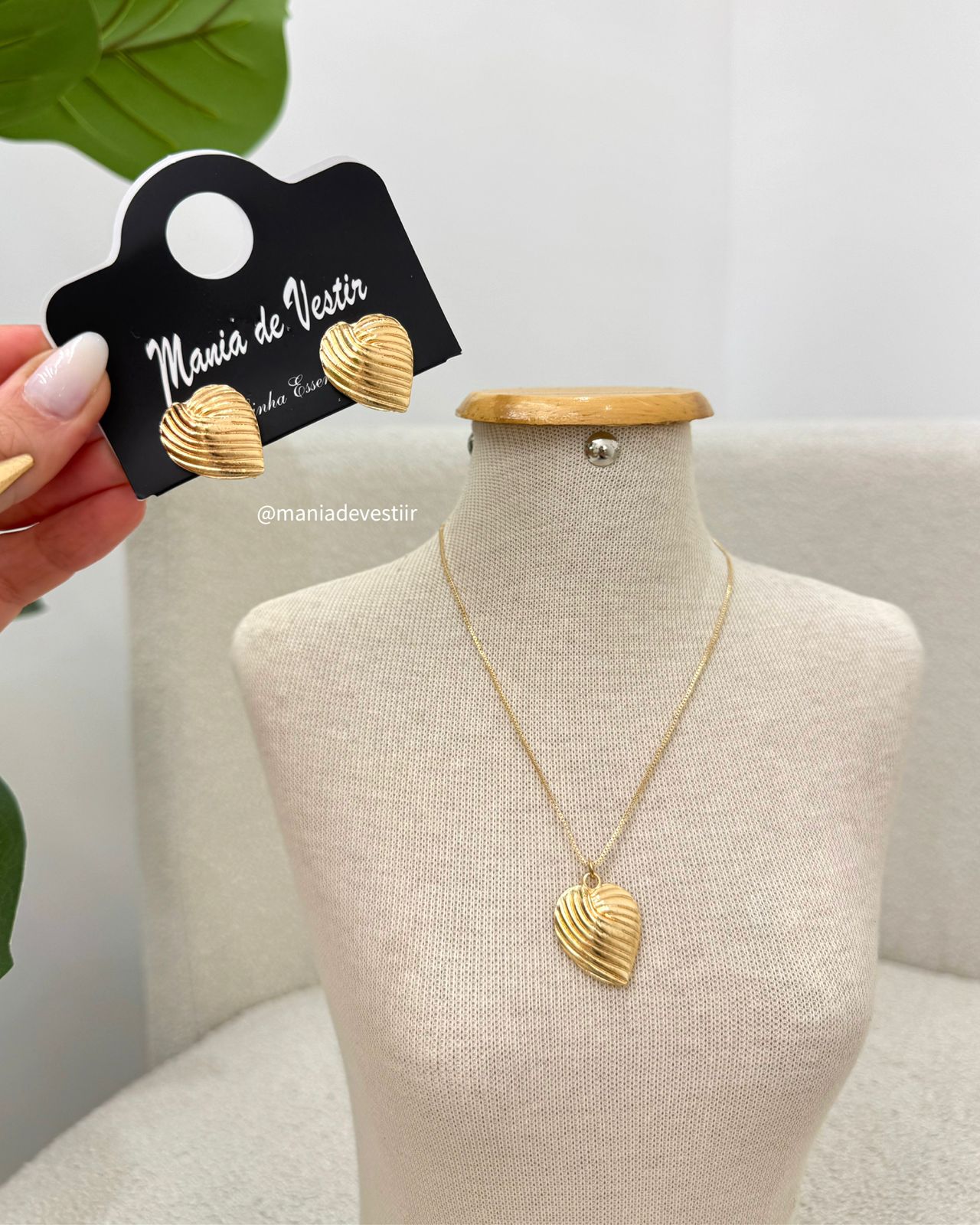 Conjunto Colar e Brinco Mania Essenza 1219324