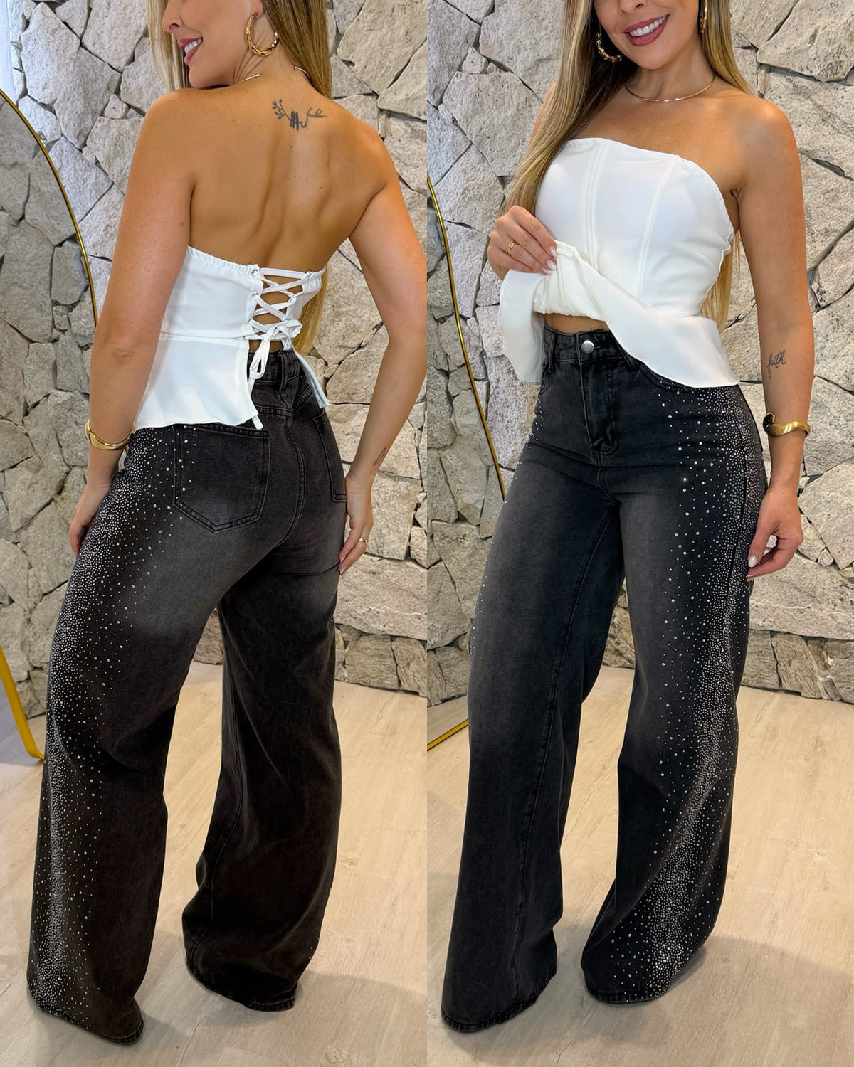 Calça Jeans Jeovana Estonada 136963