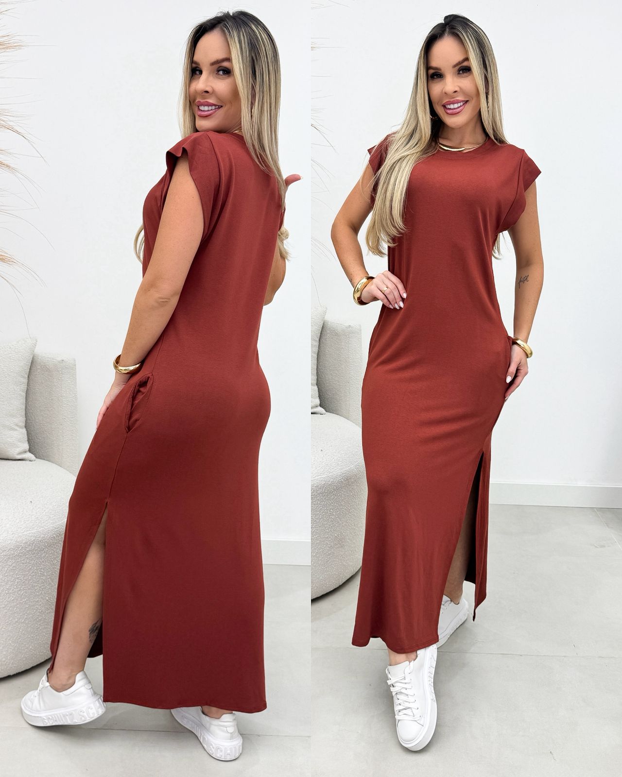 Vestido Zoe Telha 110207