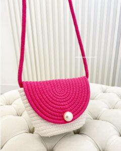 Bolsa Larissa Off/Pink 15038