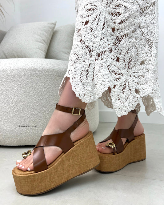 Anabela Lust Shoes Karoline Marrom – 106056