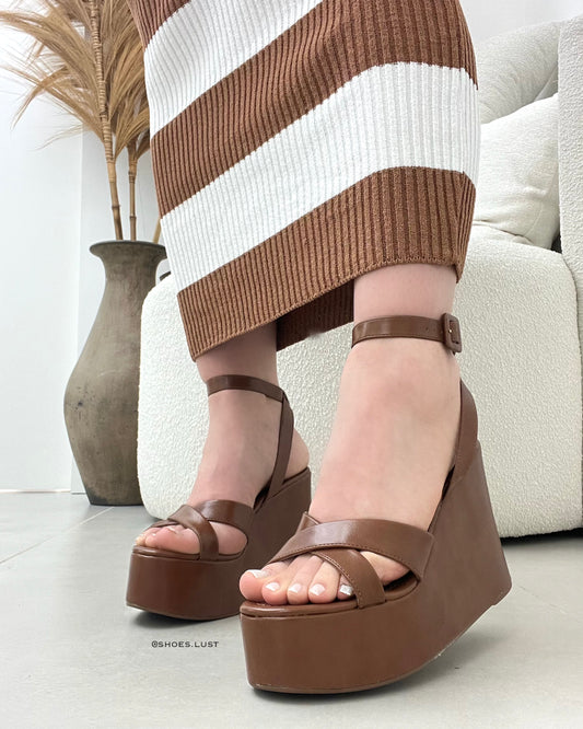 Anabela Lust Shoes Sofia Marrom – 105956