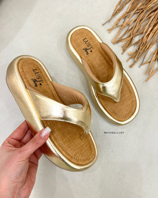 Flatform Lust Shoes Amanda Ouro Light – 104992