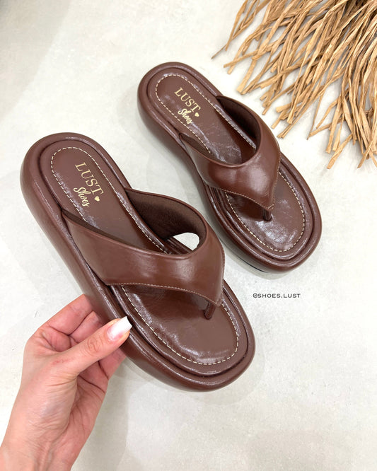 Flatform Lust Shoes Amanda Marrom Café – 104994