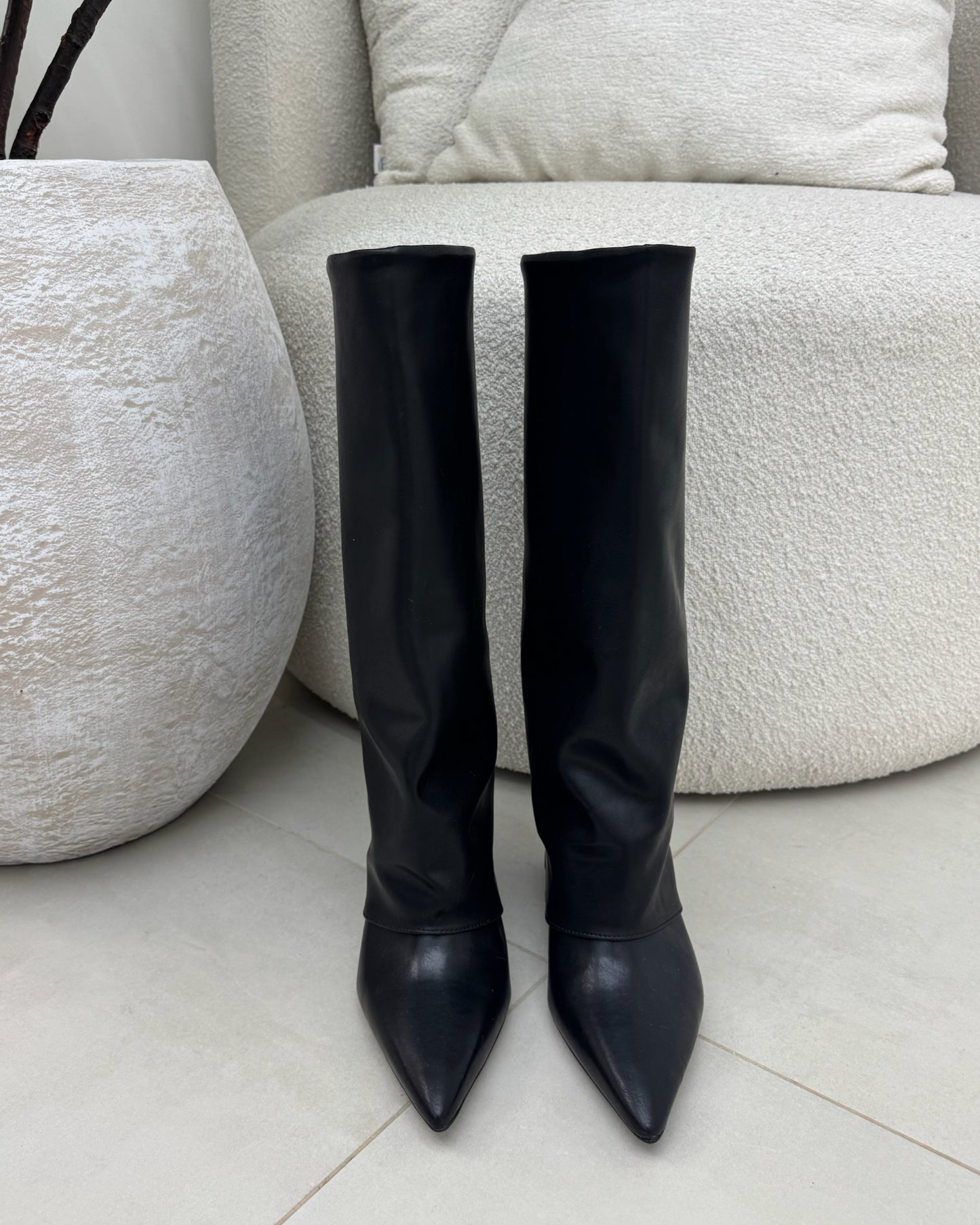 Bota Cano Alto Lust Shoes Zara Black – 129318