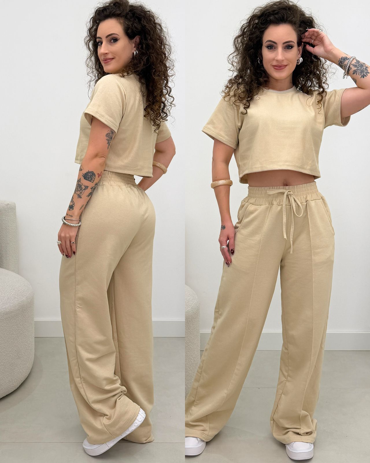 Conjunto Moletinho Lídia Bege Claro 126673