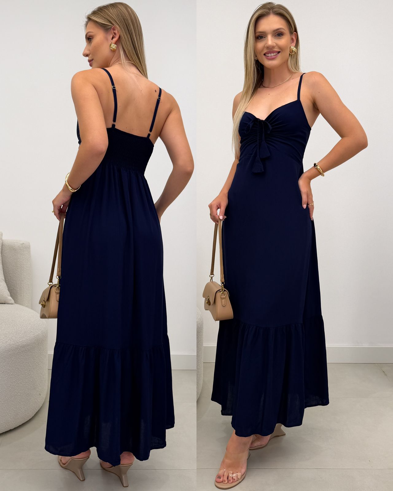Vestido Kauana Azul Marinho 126690